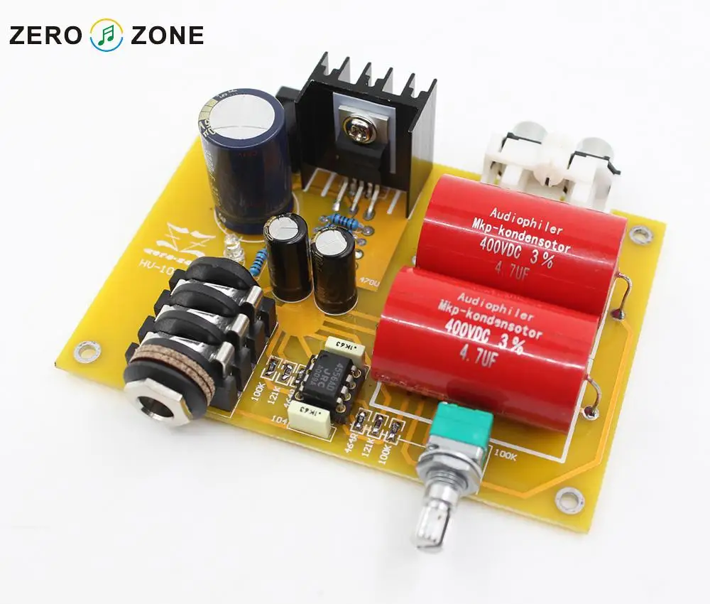 

ZEROZONE Assembeld HV-10 RA1 Amplifier Board JRC4556AD DC18V-24V