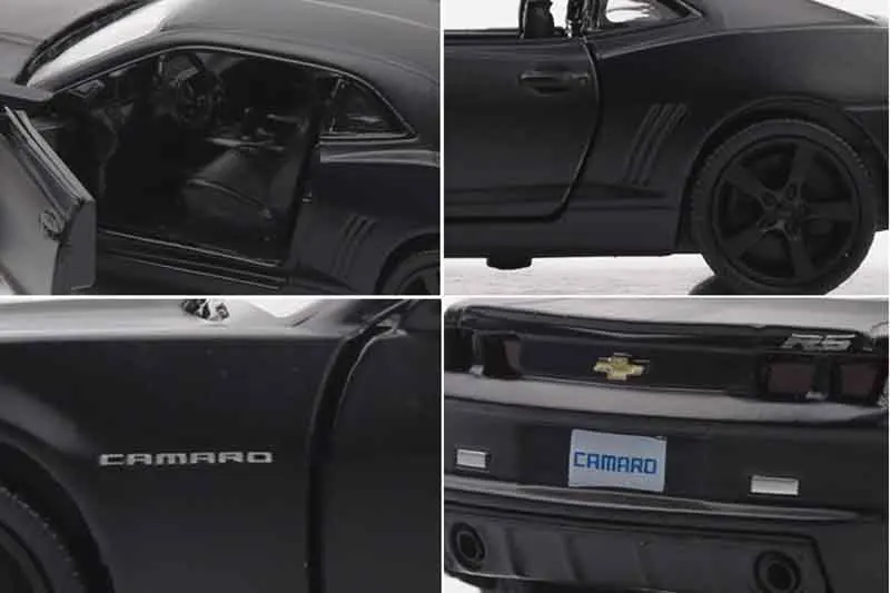Модель автомобиля Chevrolet Camaro матовая черная 1:36|Наземный транспорт| |