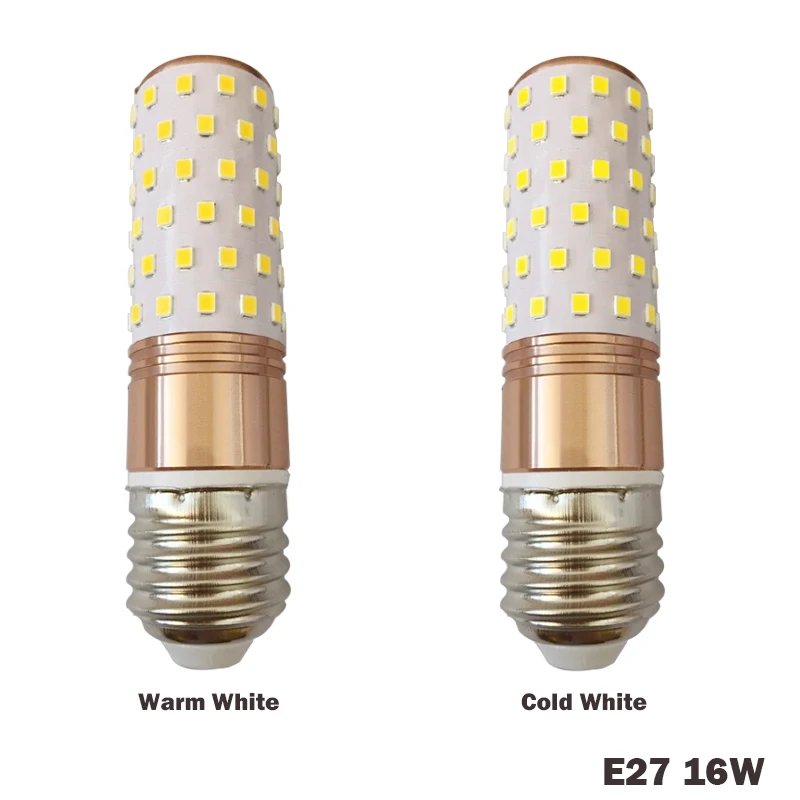 Светодиодная лампа кукуруза E14 E27 12/16 Вт SMD2835 220 В 3 цвета|e27 12w|led corncorn light |