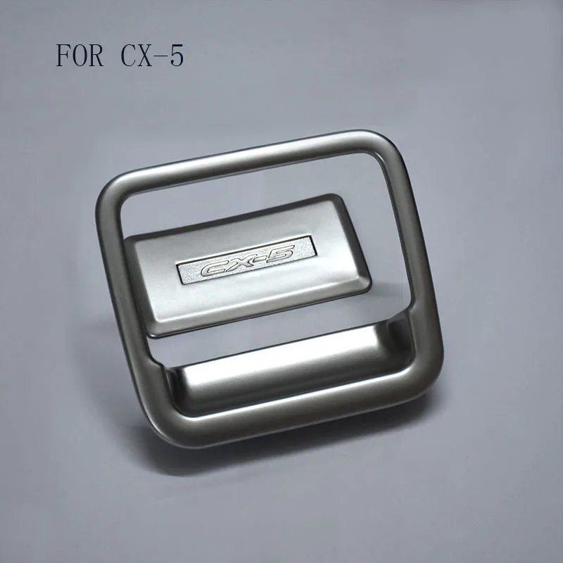 

FIT For Mazda CX-5 CX5 2017 2018 abs chrome Car Co-pilot Copilot Stroage Glove Box Handle Frame Cover Stickers Car Styling