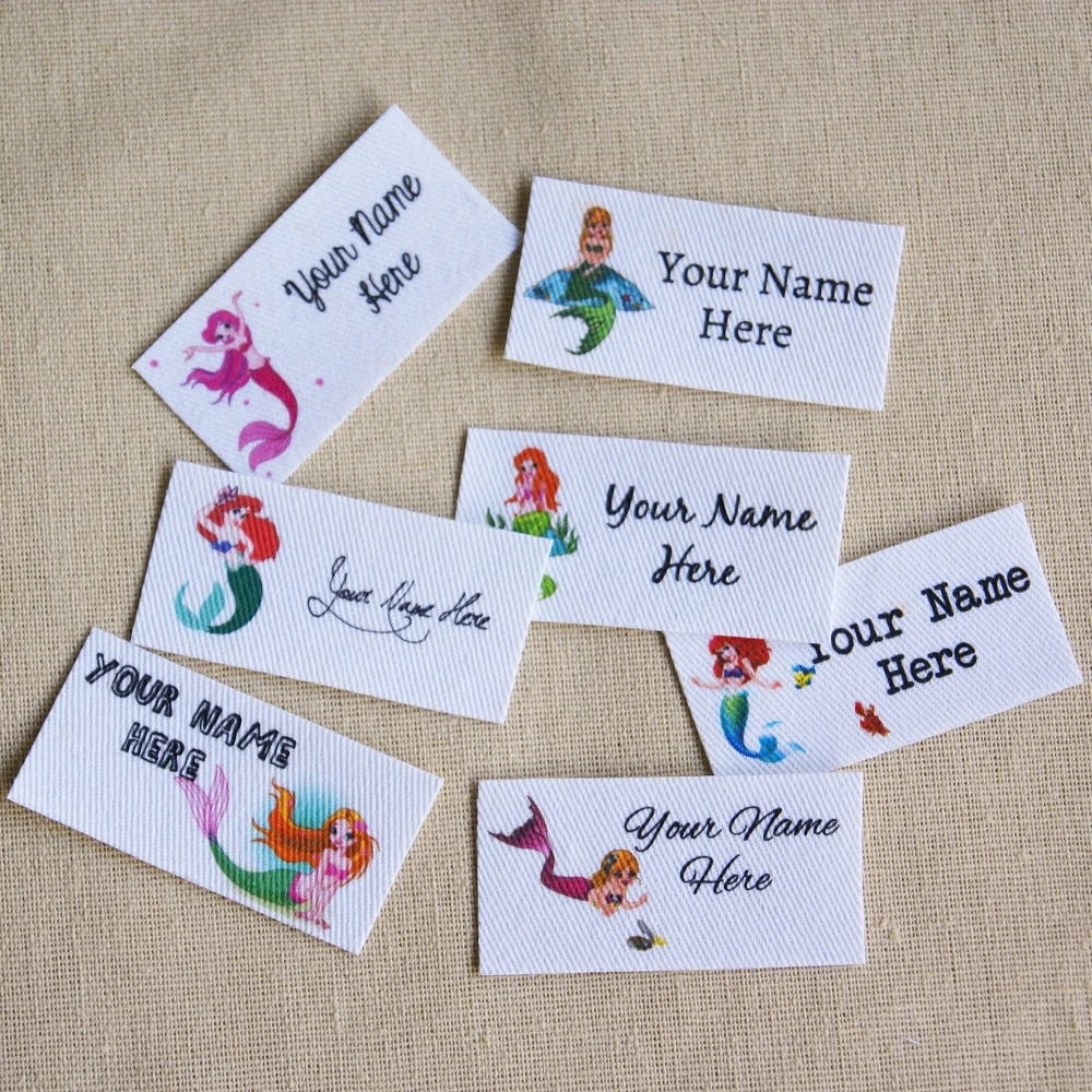 Etiquetas personalizadas de logotipo/marca para niños, etiquetas de nombre  para planchar, para ropa, 80 piezas|Etiquetas de ropa| - AliExpress