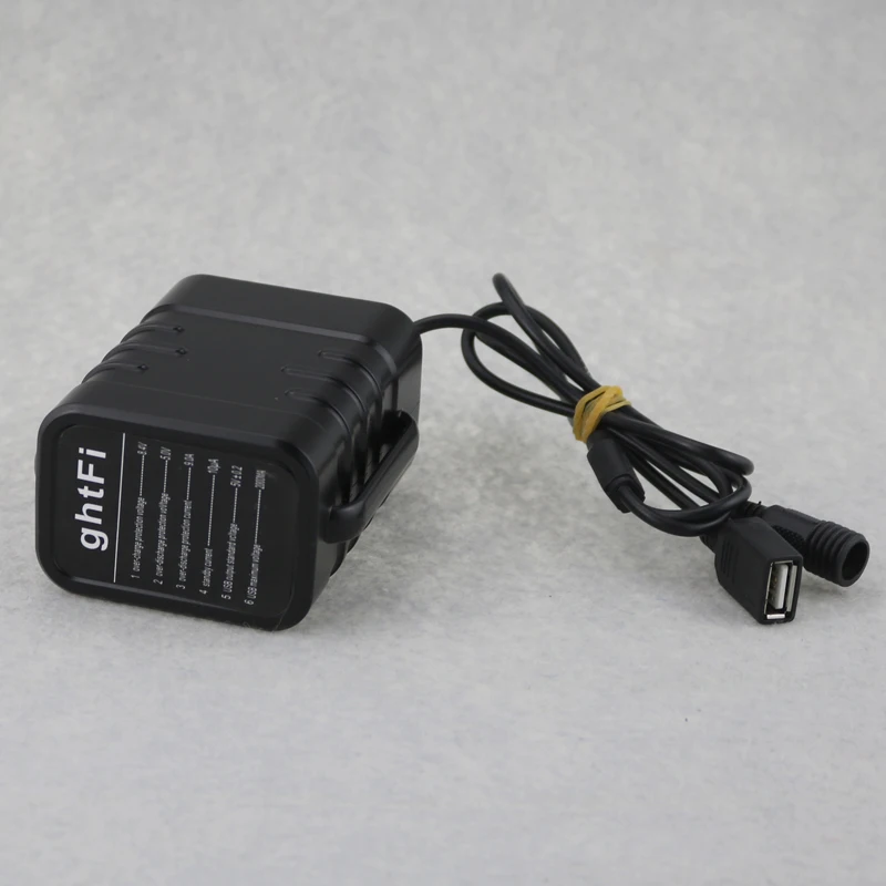 USB+ DC Выход Перезаряжаемые 18650 Батарея пакет 6x18650 9000 мАч Внешний Батарея Мощность банка для Светодиодный светильник, чехол для мобильного телефона