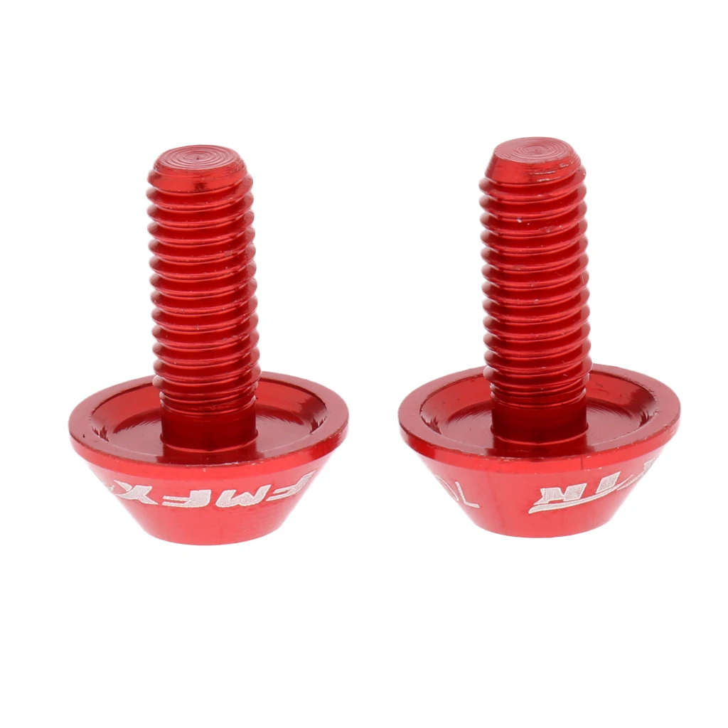CNC Anodize Bike Water Bottle Cage Aluminium Alloy M5 x 12mm Hexagon Head Bolts Red