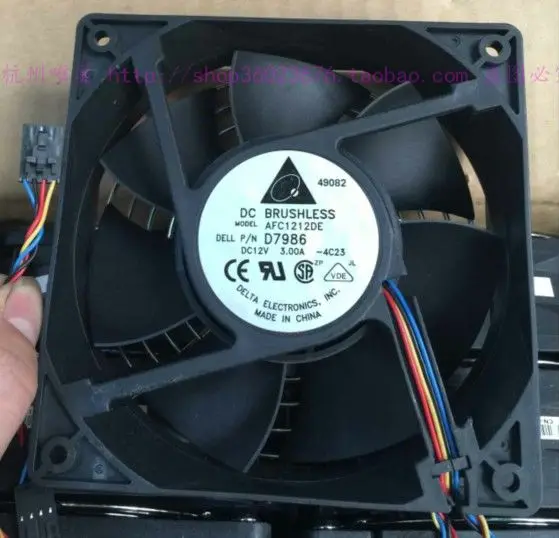 Новый охлаждающий вентилятор DELTA 12038 12 см для DELL AFC1212DE 12В 3.0A |