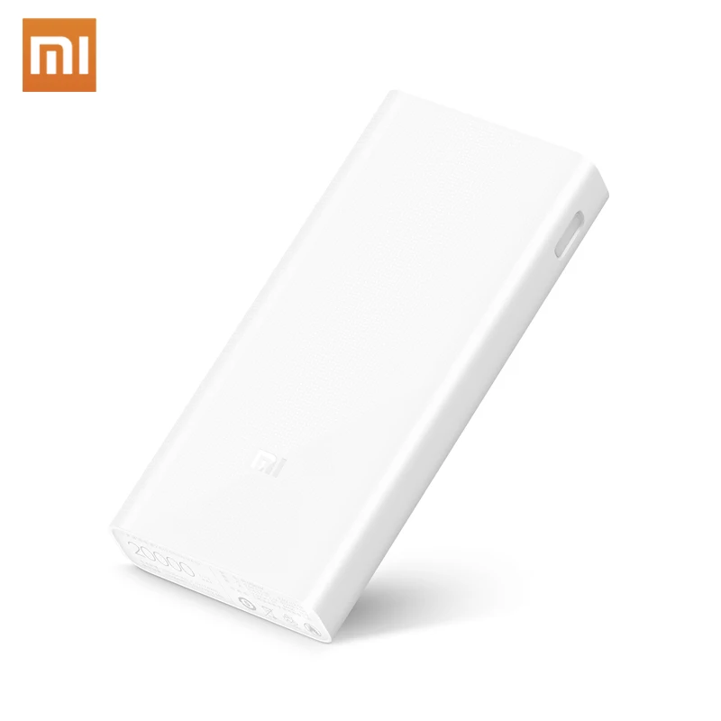  Xiaomi banco de energía Original 20000 mAh 2C cargador portátil soporte QC3.0 Dual USB mi batería e