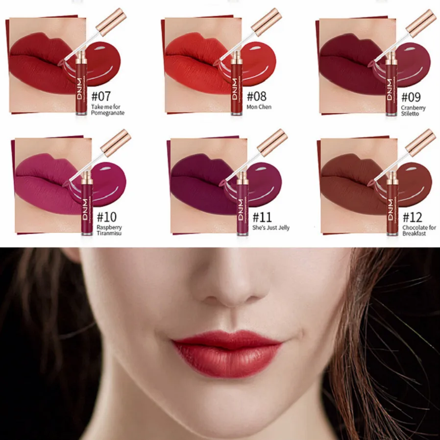 

1Pcs Sexy Violet 12 Colors Waterproof Nude Matte Velvet Glossy Lip Gloss Lipstick Lip Balm Lip Tint Women Fashion Makeup Gift