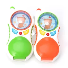 Детская обучающая игрушка для детей, моделирование телефона, учеба сотовый телефон со звуком и светом