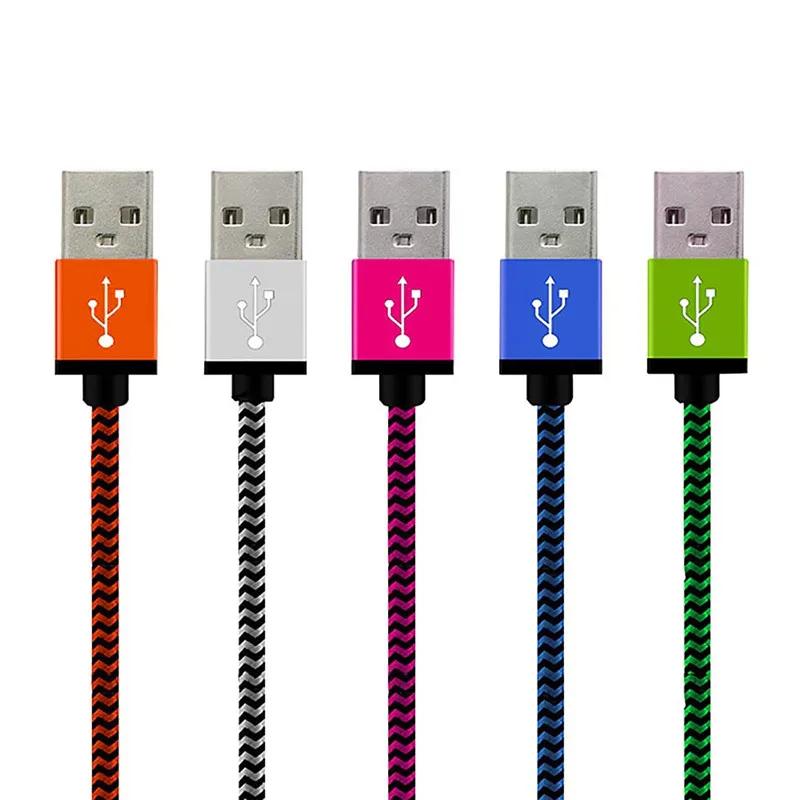 

1M Knitting USB 3.1 Type C Male to USB 2.0 Male Data Charge Cable for ZTE nubia Z11 mini S N1 Axon 7 Max Zmax Pro