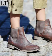 New Arrival Vintage Gladiator spring women ankle boots low heeled free style women s shoes motorcycle