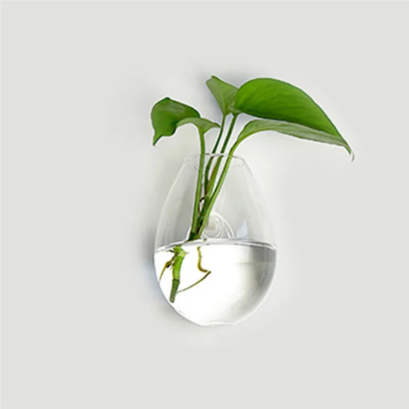 1PC Glass Hydroponic Pot Wall Clear Terrarium Vase Finish Tank Wedding Garden Home Office Flower Plant Stand Hanging Decoration - Цвет: 05