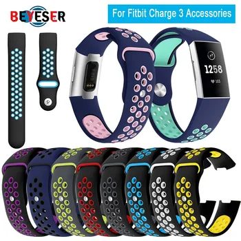 

Watch Band For Fitbit Charge 3 Outdoor Sport Soft Silicone Replacement Band For Fitbit Charge 4 Wristband Bracelet Watch Strap