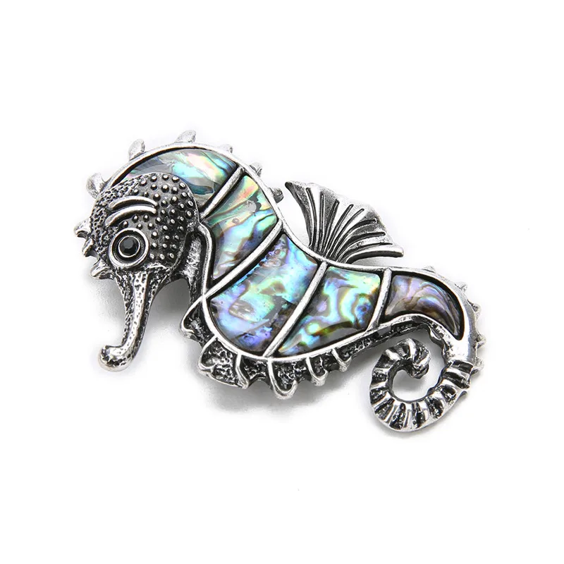 

Linsoir Vintage Seahorse Shaep Shell Charm Nautral Sea Paua Abolone Shell Pendant for Women Men DIY Necklace Jewelry Accessories
