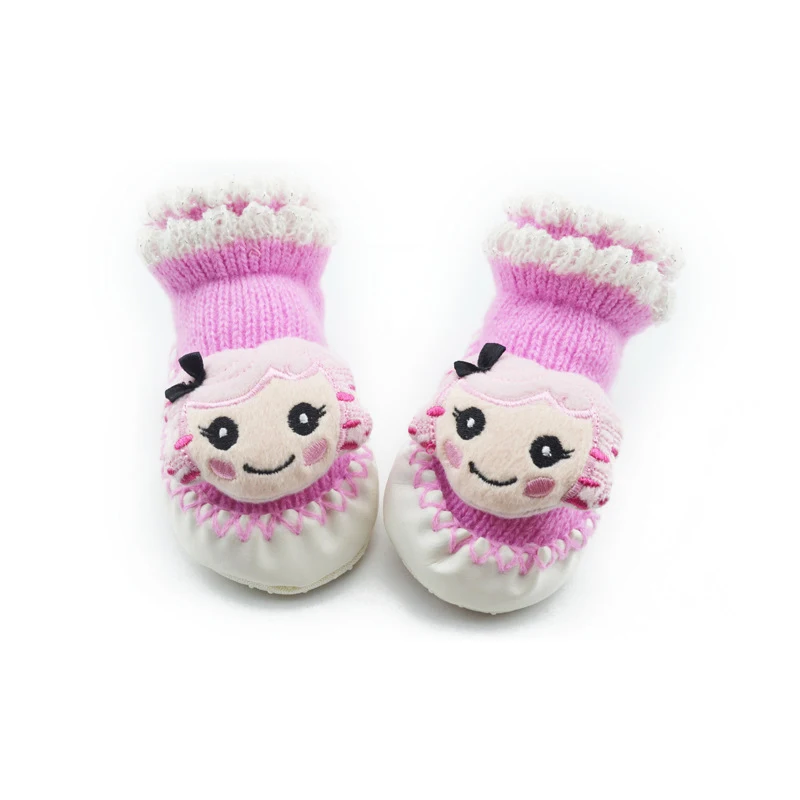 Милый кролик младенческой Детские носки Божья коровка пчела осень кроватки обувь для 0-12 месяцев Детские Девочки Мальчики 3D милые носки