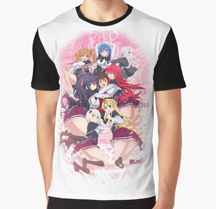 

All Over Print T Shirt Men Funny tshirt Highschool DxD Graphic T-Shirt