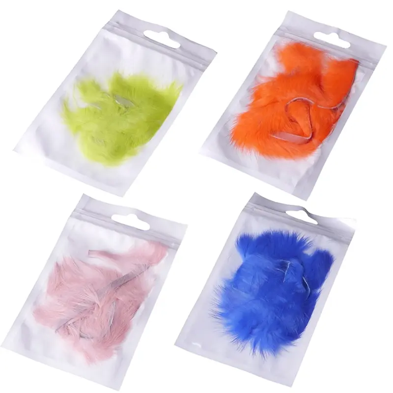 Rabbit Zonker Strips Straight Cut 4.5MM Width Hare Hair Fur Bass Fly Tying Materials 8 Colors