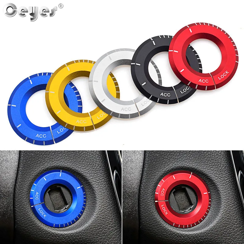 

Ceyes Car Styling Engine Start Key Switch Ring Case For Mercedes Benz GLA GLC B W246 W205 C117 ML Auto Decoration Interior Cover