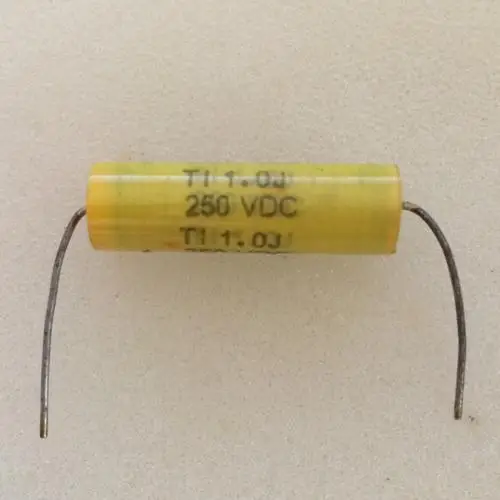 10 шт. Осевая емкость звука TI 1.0J 1UF250V DC объем 9 мм31мм | Электроника