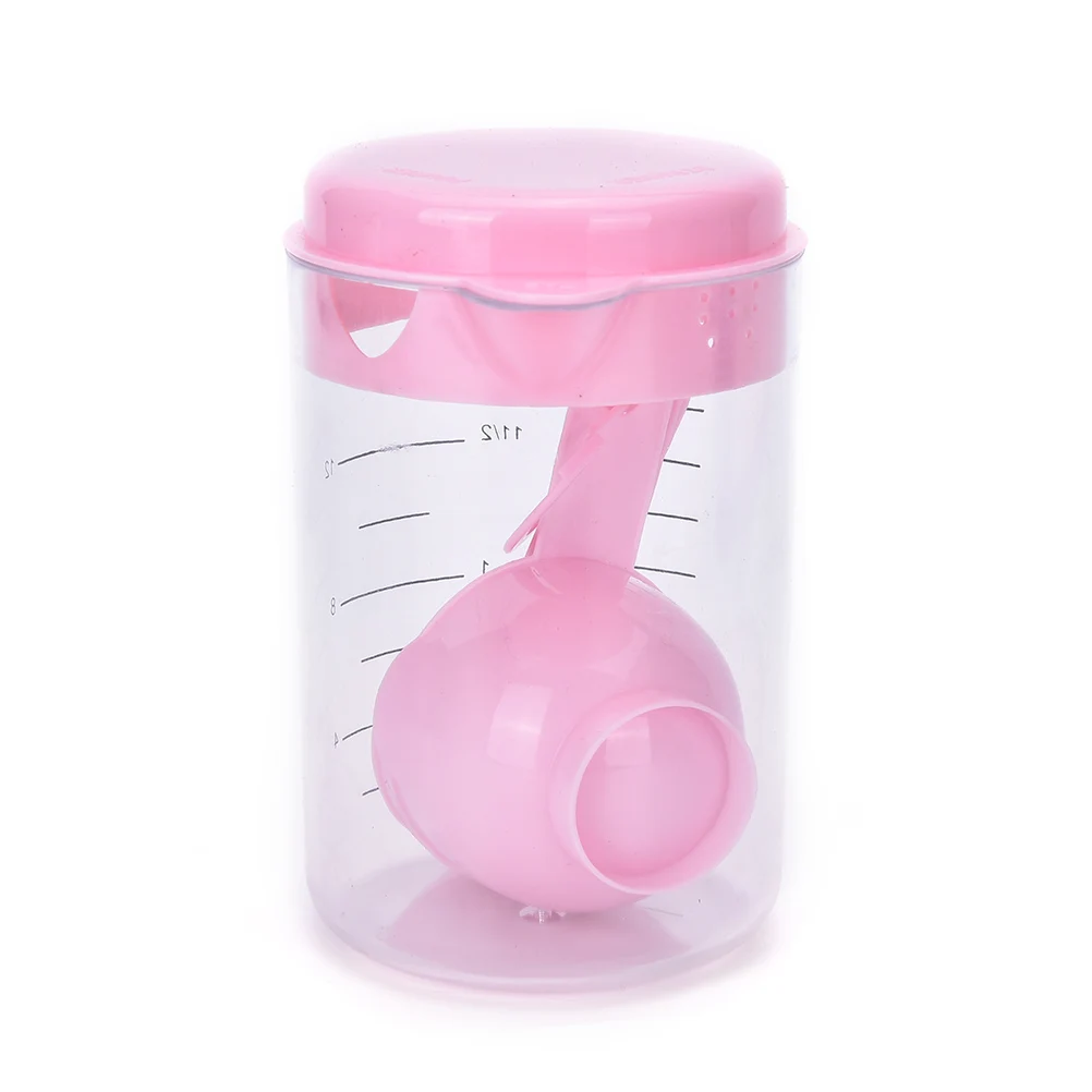 500 мл Горячая кухонная утварь ремесло чайная ложка измерительные чашки ложки набор выпечка - Цвет: pink
