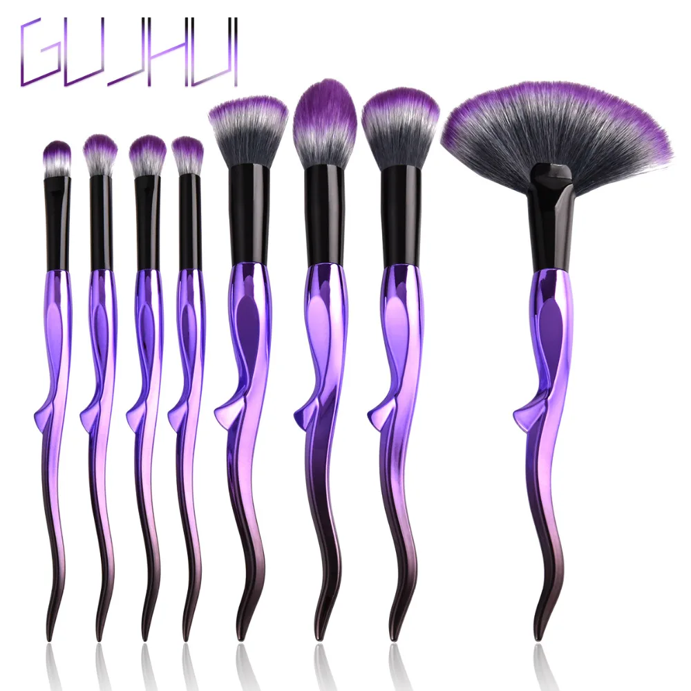 

8/10PCS Make Up Brushes Set High Quality Foundation Blusher Powder Flame Flat Head Eyebrow Concealer Makeup Brush Tool Maquiagem
