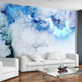 

Modern Simple Abstract Colorful Cloud Mural Wallpaper Living Room TV Sofa Background Wall Cloth Eco-Friendly Art Wall Papers 3 D