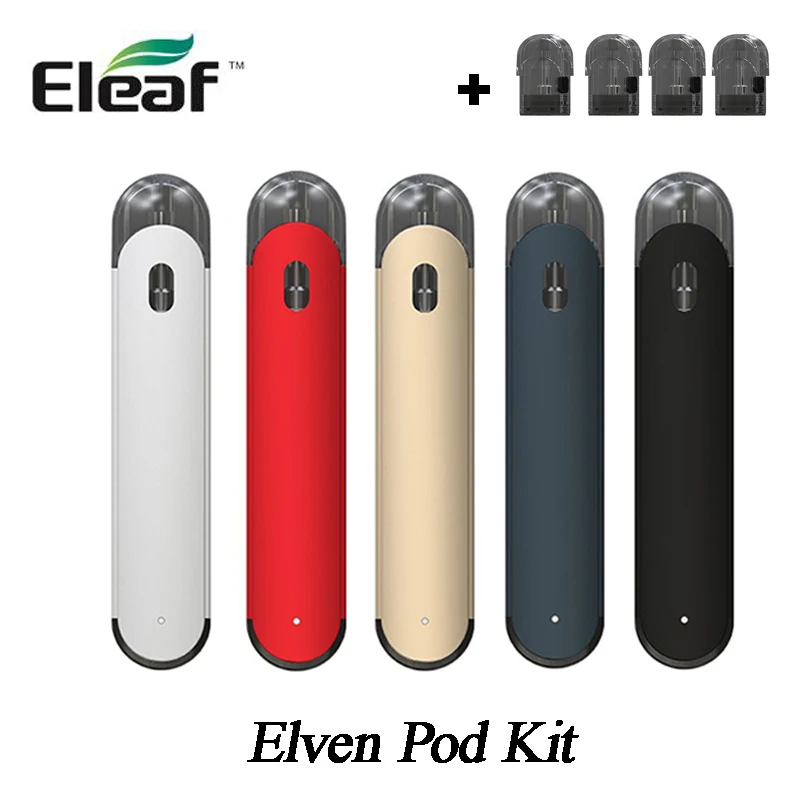 

Original Eleaf Elven Pod Kit Vape&360mAh Built-in Elven Battery 1.6ml Elven Pod Catridge 1.6ohm Coil Electronic Cigarette Vapor