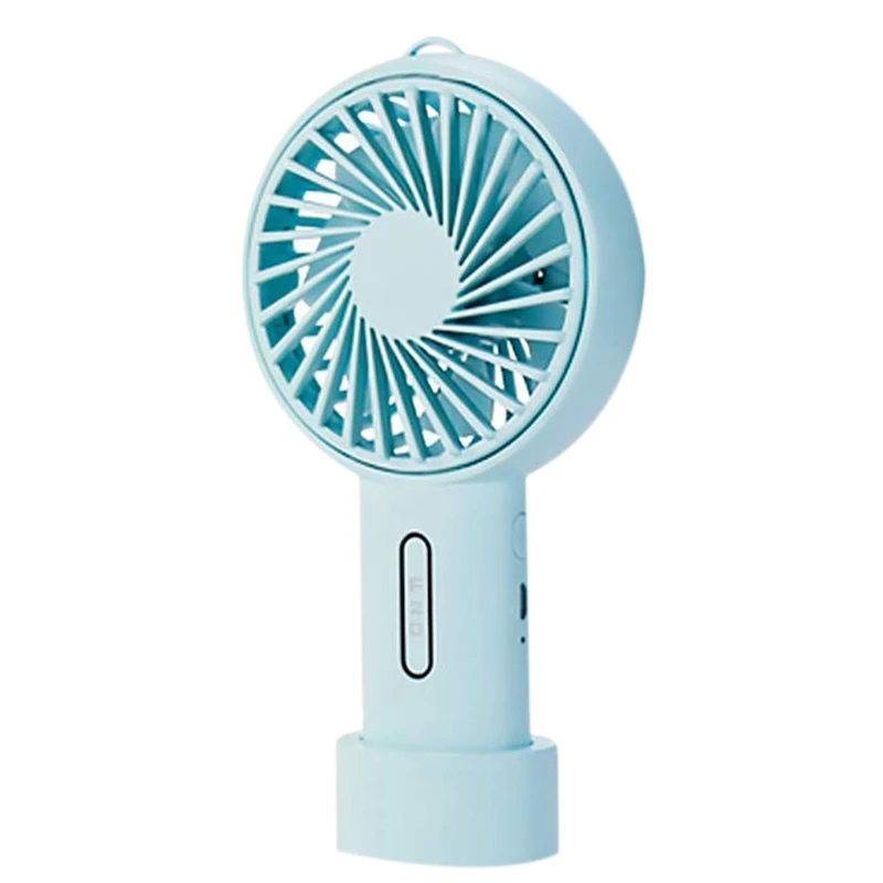 

Mini Handheld Fan With Base 3 Speed Usb Cooling Fan Home Office Desktop Fan