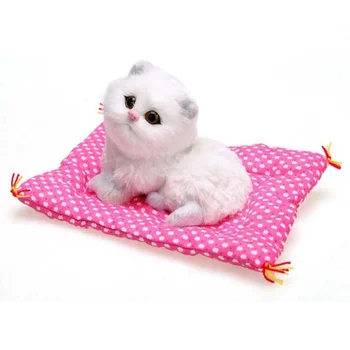 

Car Interior Ornaments Simulation Cat Animal Doll Plush Sleeping Cats Toy Automobile Home Decoration New