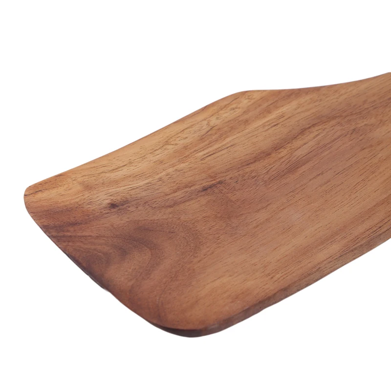 Шпатель с длинной ручкой кухонный Тернер антипригарная кухонная утварь деревянная лопатка с горизонтальными прорезями деревянная посуда