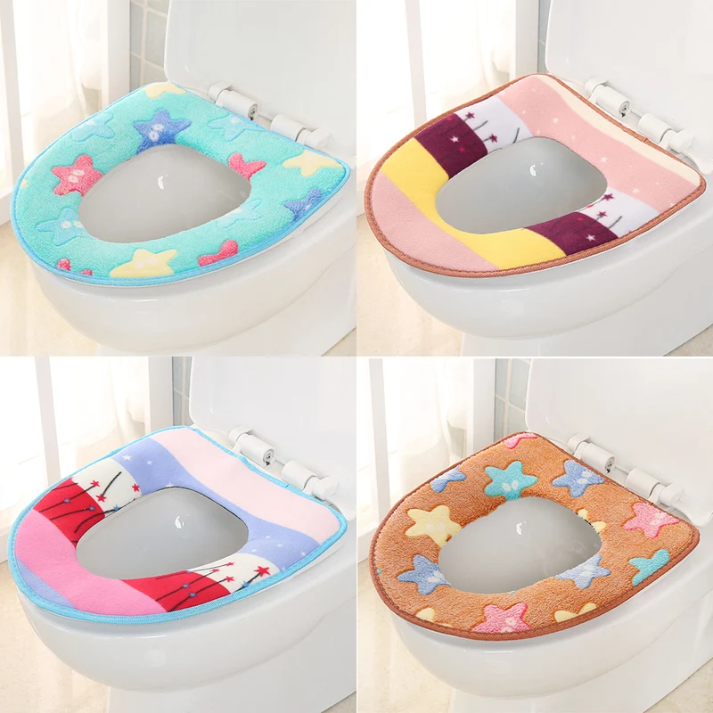 Buy 2pcs The toilet cushion added thick antibacterial