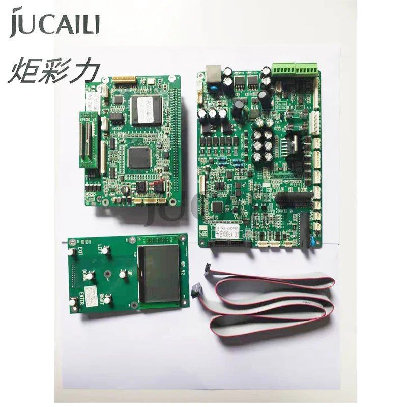 

Jucaili 1 set printer board for xp600 single head boards carriage board main board 6 button key board kit for solvent printer