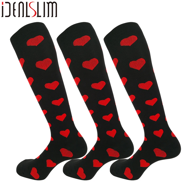 IDEALSLIM 3 пары модные компрессионные подошвенные фасцииты носки для женщин
