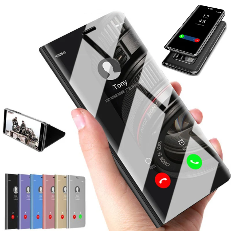 

Smart Mirror Flip Case For Samsung Galaxy S10 S10e Plus M20 M10 Protective Cover Fundas Coque
