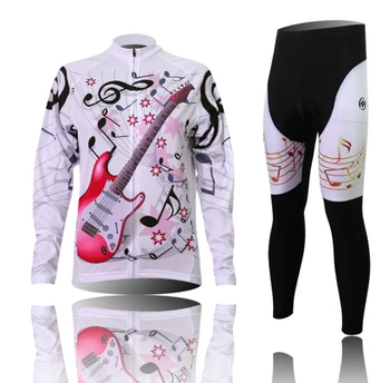 

Women Guitar Long Sleeve Bike Cycling Wear Jersey Sports Cycling Clothing Quick Dry