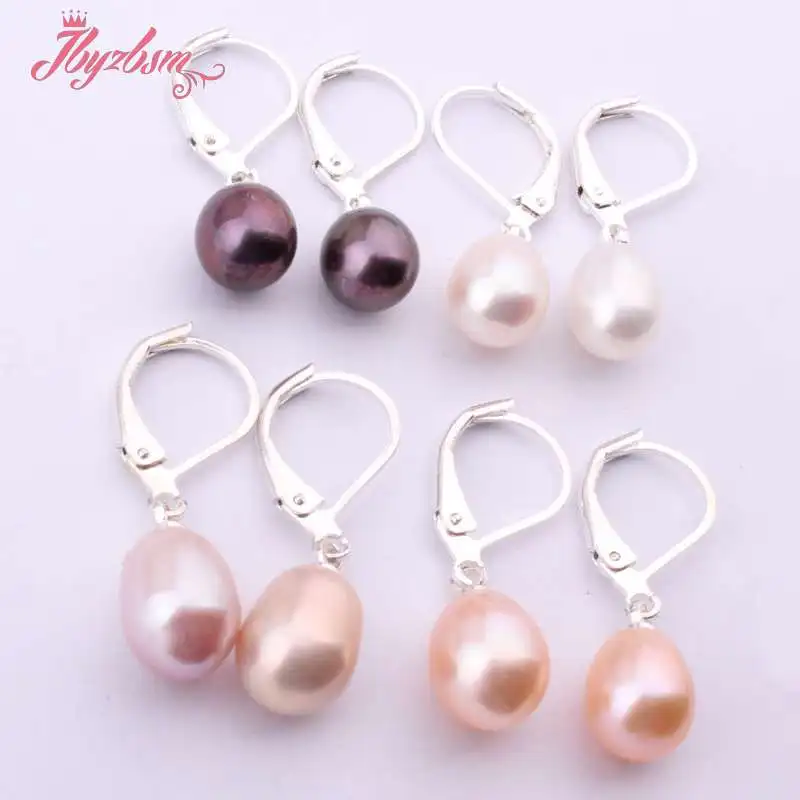Женские серьги подвески с натуральным пресноводным жемчугом 7 8 9 мм|dangle earrings|earrings