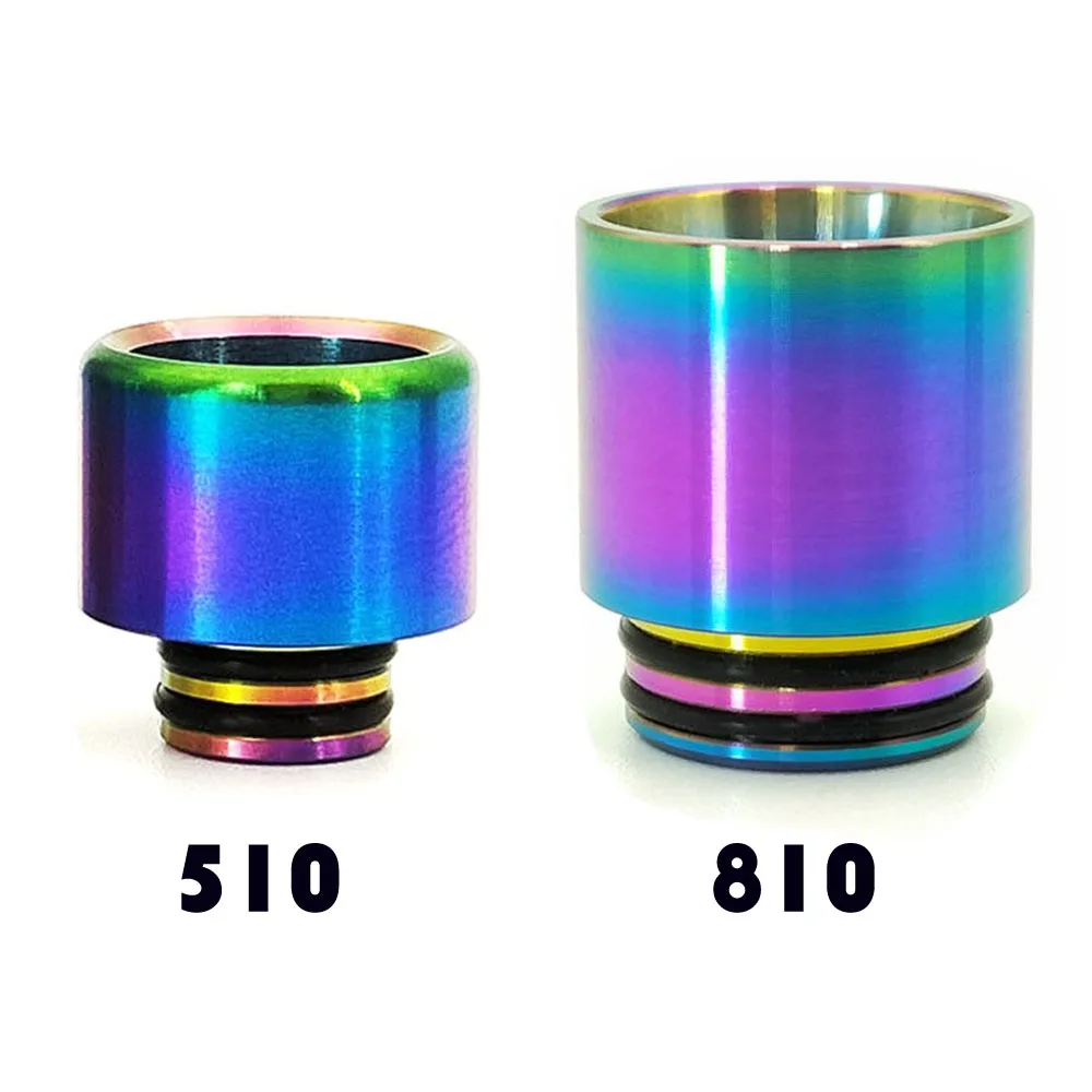 

510/810 Drip Tips Stainless Steel Drip Tip Wide Bore E Cig Mouthpiece 510 for Rda Rta Atomizer Accessory