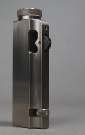 

watch video DXJ 8.8*2.5cm 80g Handmade TC4 pure Titanium brass Kerosene Retro Vintage pipe lighter