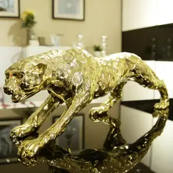 Деньги леопарда Обустройства Дома Декор Искусство подарка украшения бизнес Фэн-Шуй лаки Европейский стол дисплей