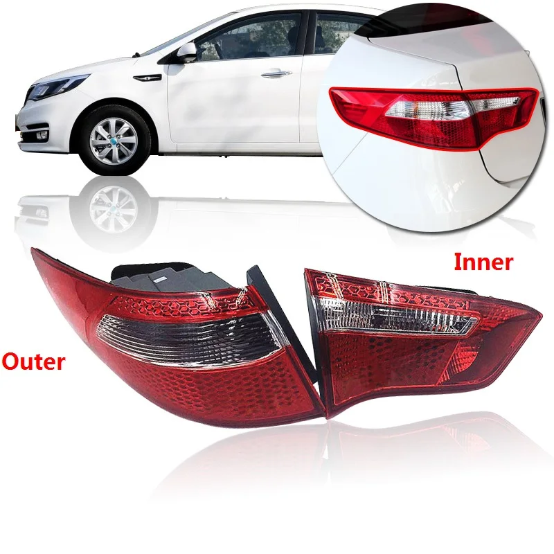 

CAPQX Rear Brake Light Tail Light Stop light tail lamp taillight taillamp For KIA Rio K2 Saloon 2011 2012 2013