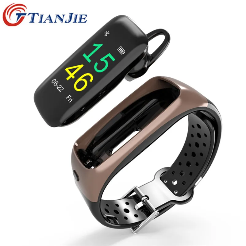 

TianJie T88 Smart Bracelet/Band/Wristbands Health Heart Rate Watch Sport Activity Tracker Men/Women Bluetooth Earphone Headset
