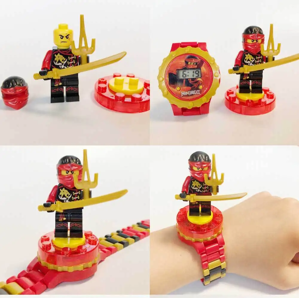 

LegoING Watch Super Hero Model Building Blocks Spiderman Marvel Compatible with Legoed Figures Bricks Toys Kids Gifts