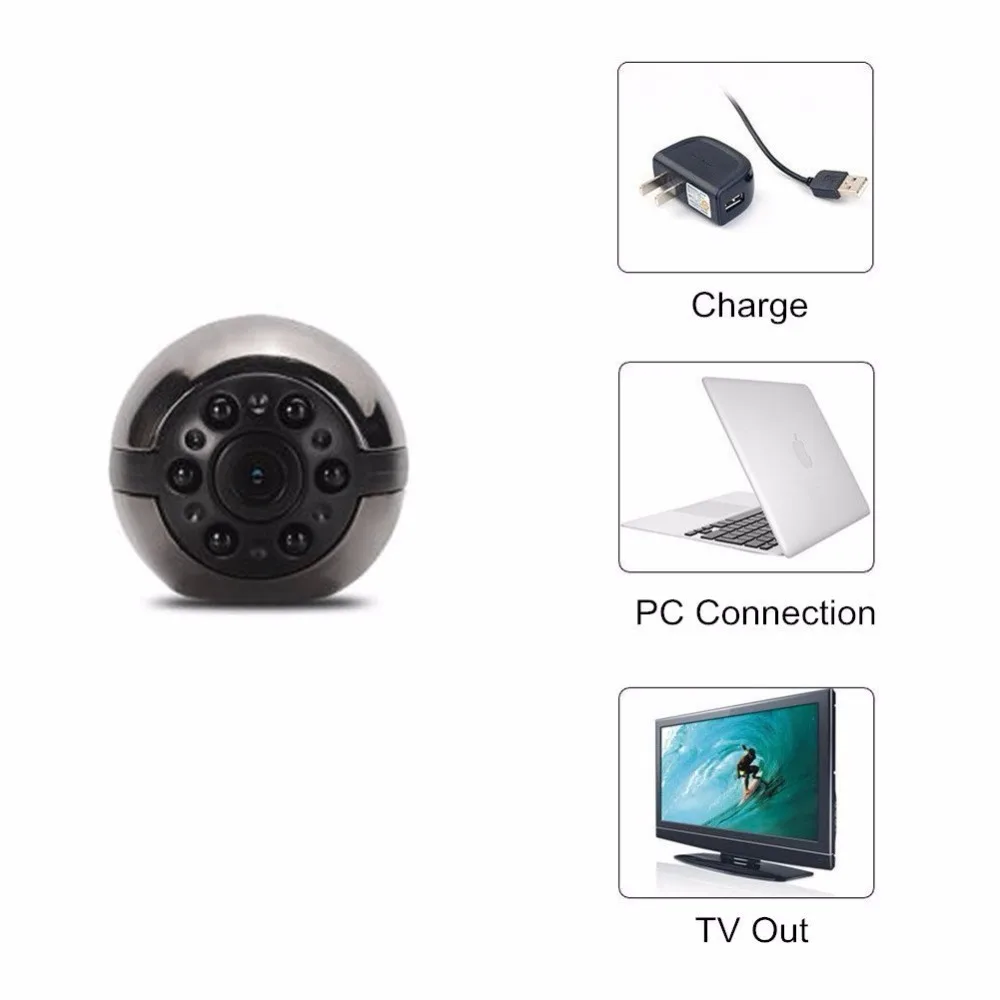 SQ9 Full HD 1080P Mini Macchina Fotografica Micro Videocamera di Visione Notturna Nanny Video Audio