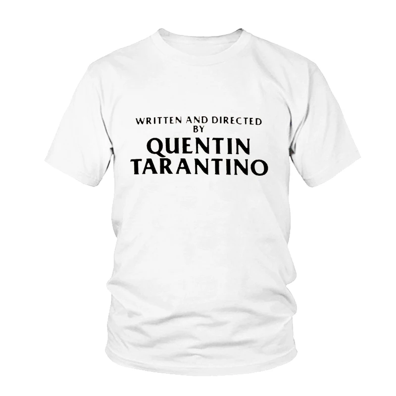 Женская футболка с длинными рукавами и круглым вырезом надписью QUENTIN TARANTINO