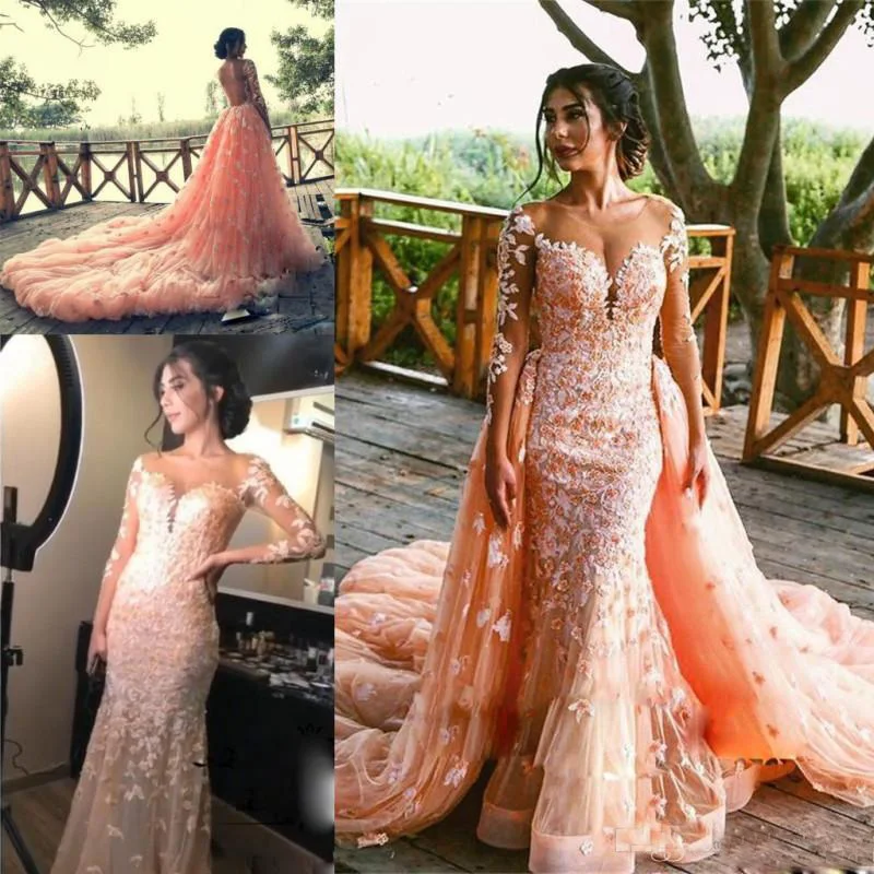 sexy-overskrit-prom-dresses-mermaid-sheer-neckline-illusion-long-sleeves-evening-gowns-appliques-backless-bridal-dress-with-detachablerain