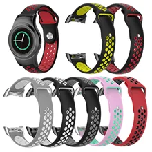Силиконовый спортивный ремешок для часов samsung gear S2 SM-R720/SM-R730 с адаптером высококачественный ремешок для часов