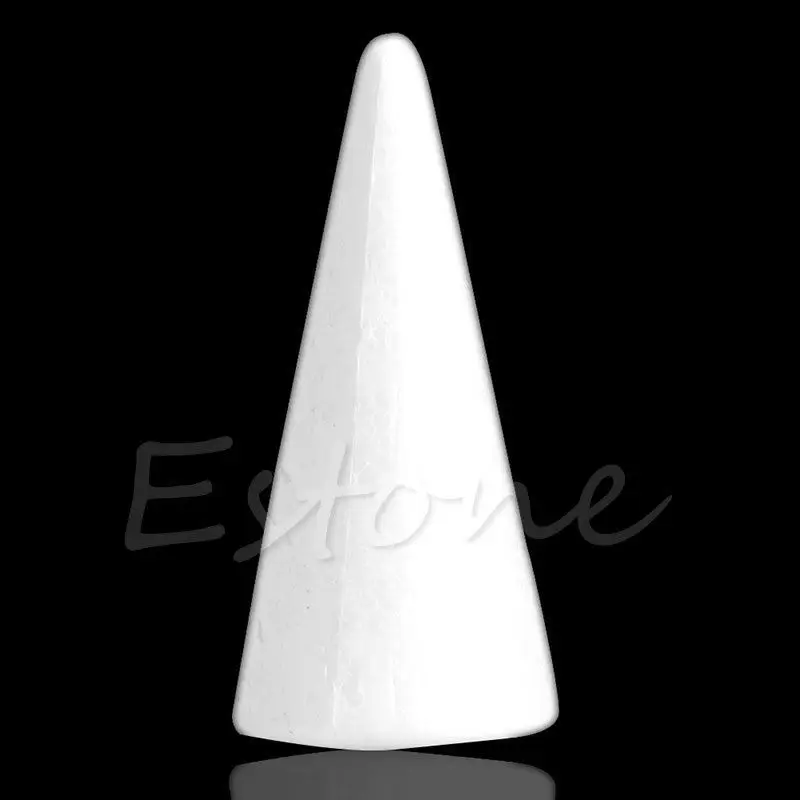 Cone 15CM Горячая 10 шт. моделирование пенополистирола пенопласт мяч творческий DIY Материал Рождество ation - Цвет: Cone 15CM