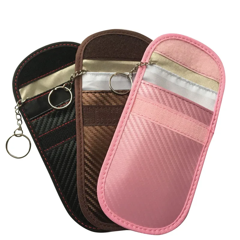 

Car Key Bag Car Fob Signal Blocker Bag Shielding Pouch Wallet Case for Privacy Protection Key Cover Auto Interior Accessories