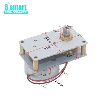 

Bringsmart Valve Motor Reducer Electric Motor Mini DC Low Speed Motor 6V 27rpm Metal Gear For DIY Small Motor Parts ZB4124-300