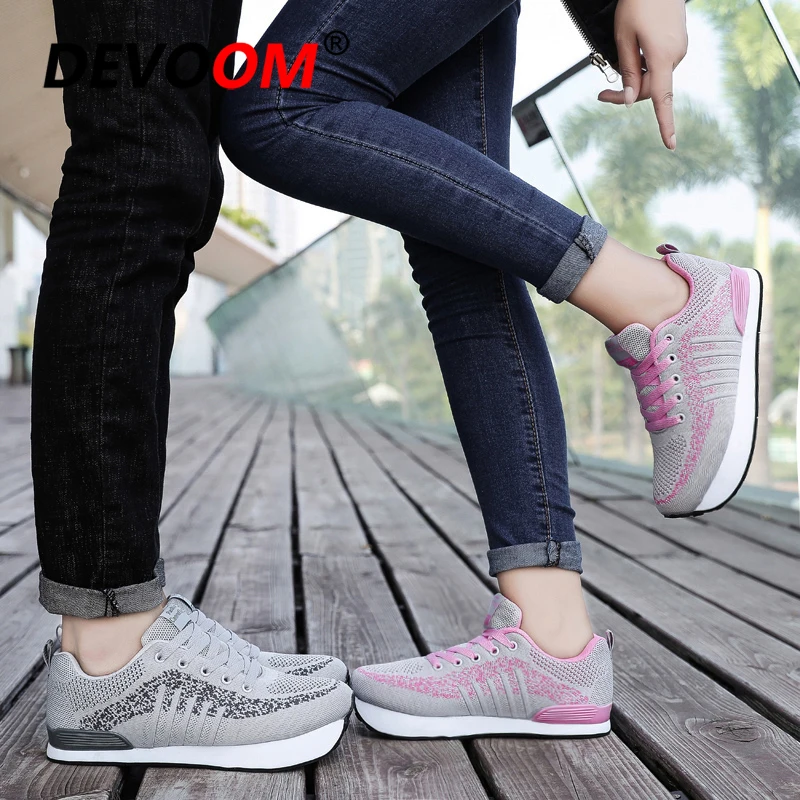 New Fashion Toning Shoes Women Men Fitness Walking Sneakers Casual Women Wedge Platform Shoes Loafers Slimming Swing Shoes