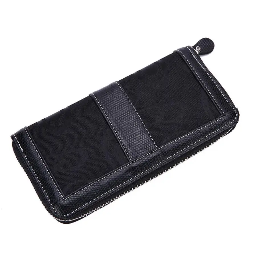 

XINIU High Capacity Fashion Women Wallets Long Polish PU Leather Wallet Female Double Zipper Clutch Coin Purse Ladies Wrist 17Ju