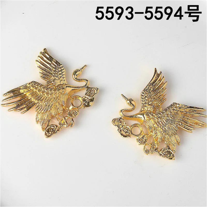 

50PCS High Quality 42*43mm Gold color Alloy Material Big Flying Bird Charm Pendant for DIY handmade Jewelry Making Wholesale